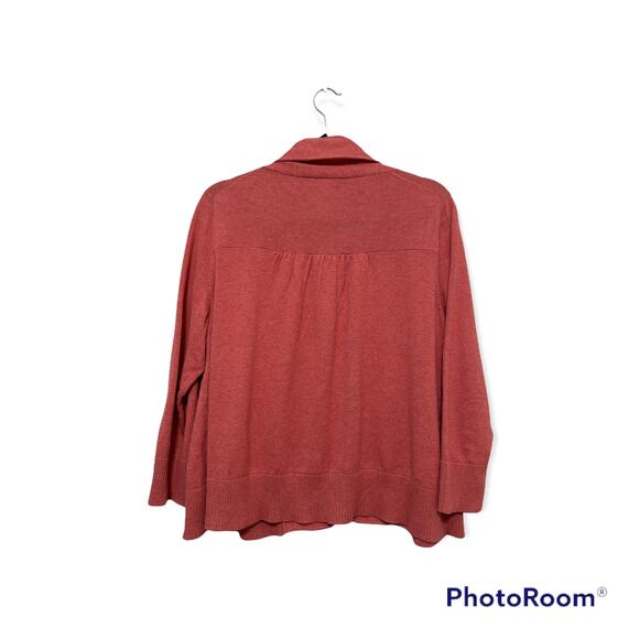 EILEEN FISHER Pink Cardigan Size XL 100% Cotton - Picture 5 of 7